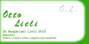 otto lieli business card