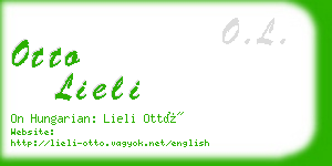 otto lieli business card